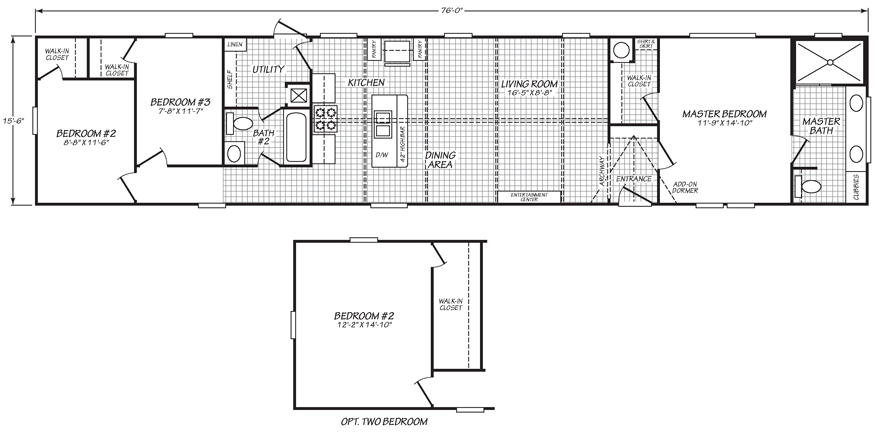 Single Wide 16x80 Mobile Home Floor Plans | Home Decoration